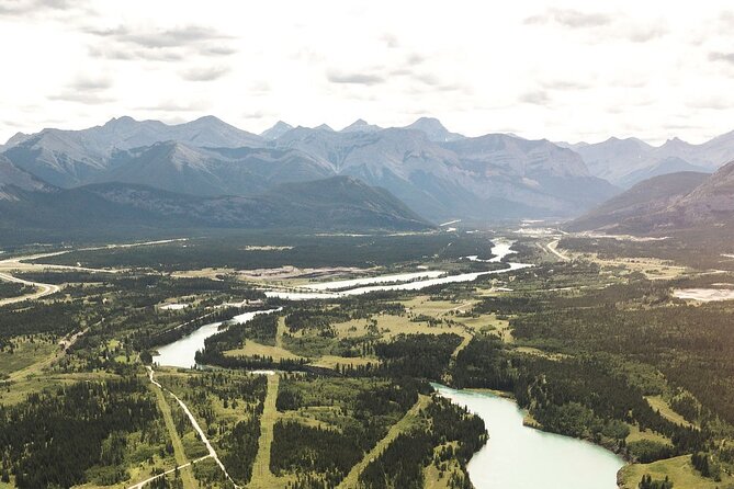 30 Minute Helicopter Tour over Lake Minnewanka, Banff - The Mt Yamnuska and End Mountain segment you’ll remember