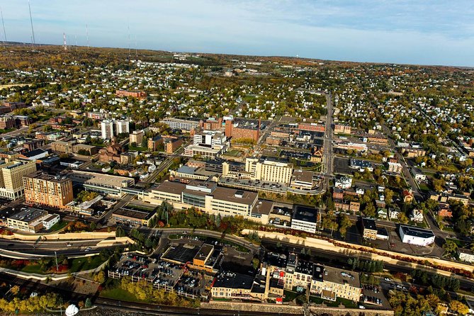 60-Mile Ultimate Helicopter Tour over Duluth and Lake Superior's North Shore - Hartley Nature Center and the return to Duluth Intl Airport