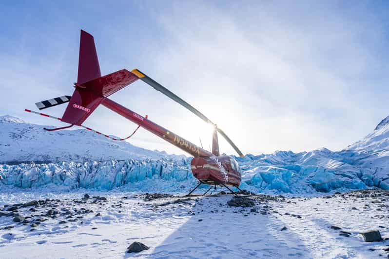 Anchorage: Grand Knik Glacier Helicopter Tour with Landings - From Alaska Glacier Lodge to your first landing: how the timing feels