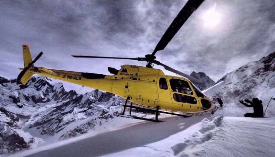 Annapurna Base Camp Heli Tour - What the view is really like: glaciers, moraines, and peak walls from above