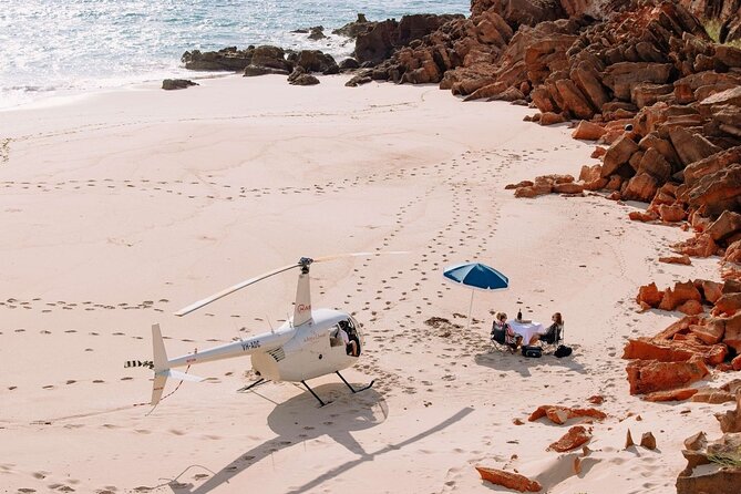 Broome: Romantic 45-Min Private Helicopter Flight & Beach Picnic - Willie Creek and the pearl farm area: crocodile spotting without the stress