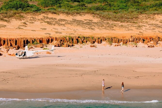 Broome: Romantic 45-Min Private Helicopter Flight & Beach Picnic - Gantheaume Point, red cliffs, and turquoise water: the Broome postcard becomes real