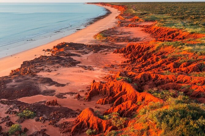 Broome: Romantic 45-Min Private Helicopter Flight & Beach Picnic - Town Beach, Roebuck Bay colours, and Dampier Creek patterns