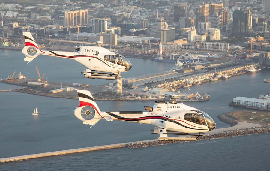 Cape Town: 2 Oceans Helicopter Flight with Boat Tour Ticket - The First Big Moment: Table Mountain From Above in a 360-Degree Loop