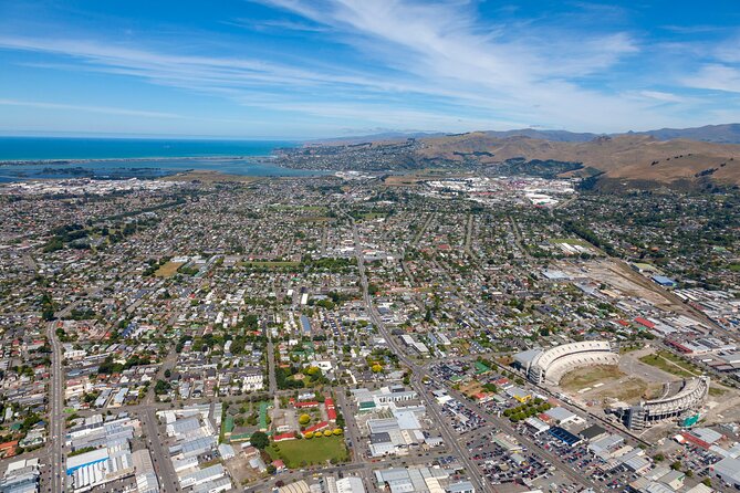 Christchurch Scenic Helicopter Tour - Stadia, suburbs, and the scale of rebuilding across the city