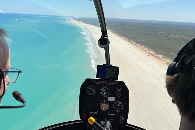 Colours of Broome: Stunning 30-Minute Scenic Helicopter Flight - Willie Creek Pearl Farm: low flight, close details, croc watch