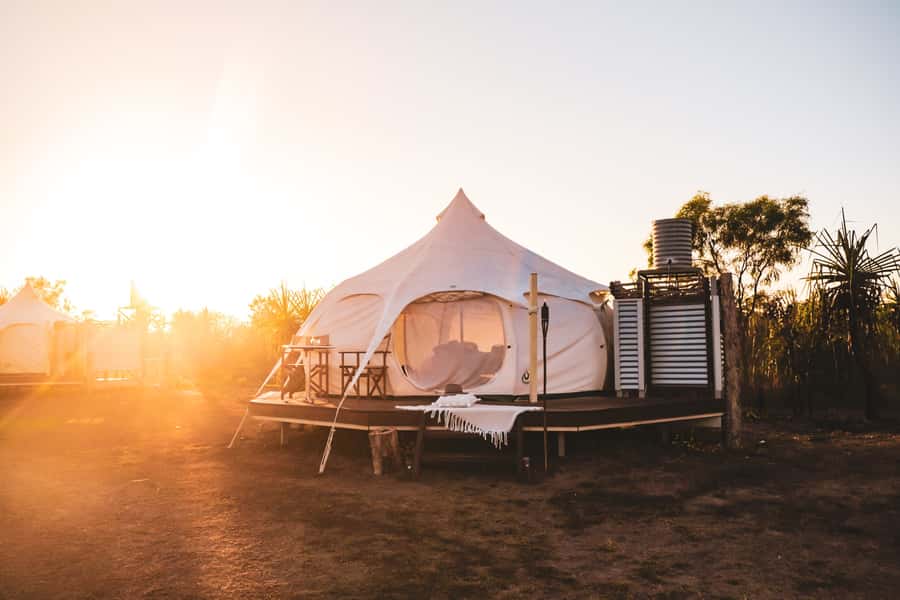 Darwin: Airboat Ride, Helicopter Flight, and Overnight Camp - Darwin’s Top End Safari Camp: a full-spectrum nature day