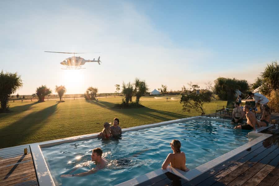 Darwin: Airboat Ride, Helicopter Flight, and Overnight Camp - The exact flow: airboat, cruise, helicopter, crocs, then glamping