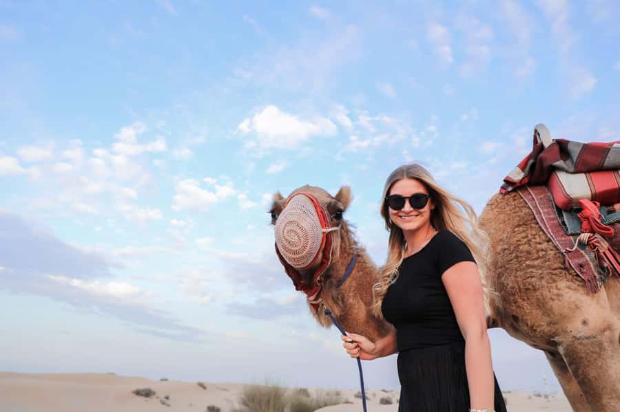 Dubai: Helicopter Ride, Desert Safari, Camels & Refreshments - Helicopter From Palm Jumeirah: 12 Minutes Above Dubai Icons