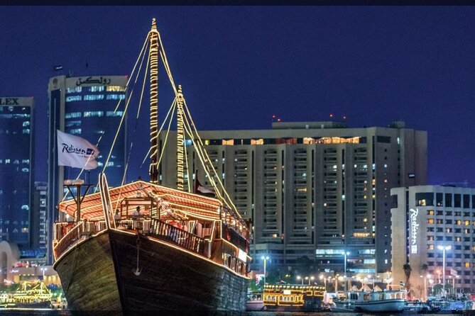 Dubai Iconic Helicopter Tour and Dhow Cruise Dinner Marina Combo - Dubai Marina dinner cruise: dinner, skyline views, and a real unwind