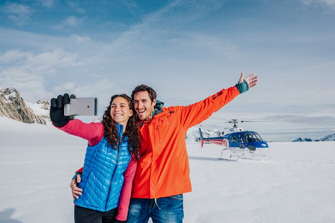 Fox Glacier and Mount Cook Helicopter Flight with Snow Landing - Stop at Fox Glacier: the snow plains photo moment