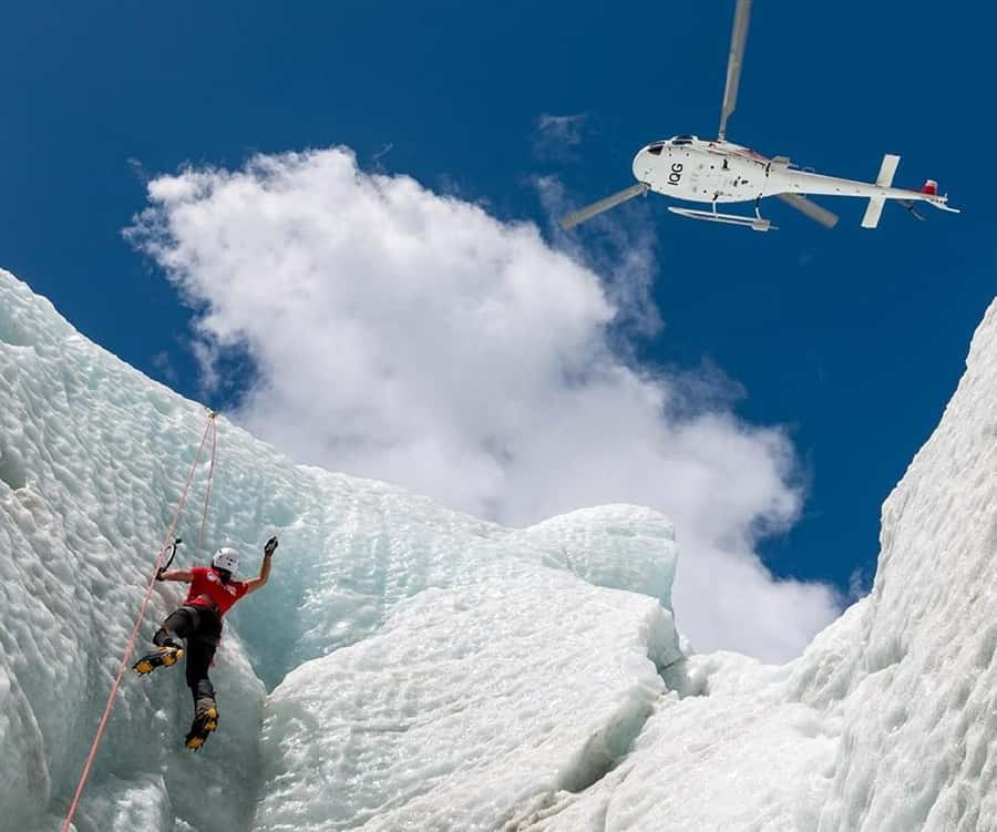Franz Josef: Glacier Ice Climb experience with Heli Transfer - The helicopter transfer: sightseeing with purpose