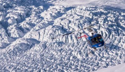 Franz Josef: Twin Glacier Helicopter Flight and Snow Landing - Getting Up in the Air From The Helicopter Line Franz Josef Base