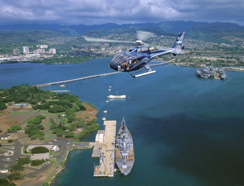 From Honolulu: Complete Oahu Island Helicopter Tour - Over Pearl Harbor: USS Arizona Memorial Views Without the Long Ground Experience
