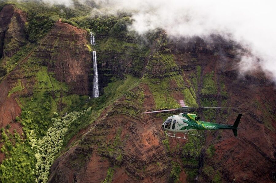 From Lihue: Kauai Sightseeing Helicopter Flight - The first segment: from Lihue area to Jurassic Park Falls