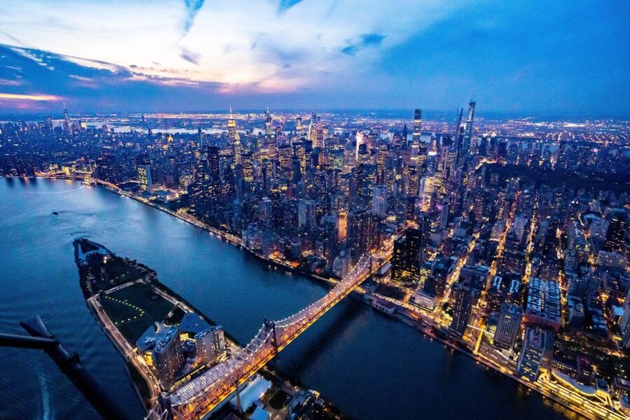 From Westchester: NYC Private Helicopter Tour for Couples - What you’ll see in the air: Central Park, stadiums, bridges, and the skyline