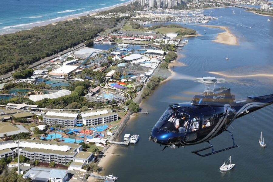 Gold Coast: Sea World and Broadwater Scenic Helicopter Tour - Broadwater to the High-Rises: Gold Coast in One Sweep