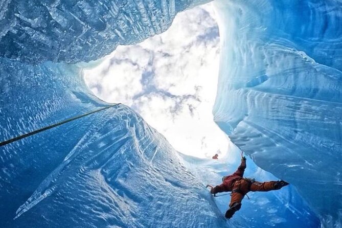Heli Glacier Crevasse Ice Climbing- Summer - Knik Glacier by Helicopter: why the flight is part of the point