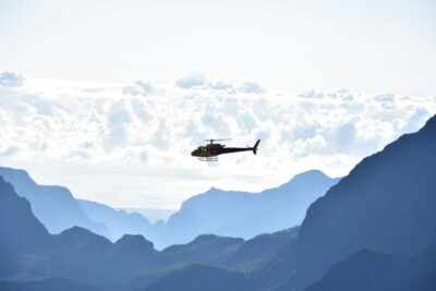 Helicopter flight over Reunion's volcanoes and cirques from St Pierre - 45 minutes in the air: the aerial itinerary, piece by piece