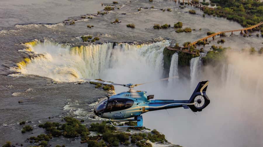 Helicopter Ride Over the Iguazu Falls - Admission Ticket - Live Guidance in Three Languages: Portuguese, English, and Spanish