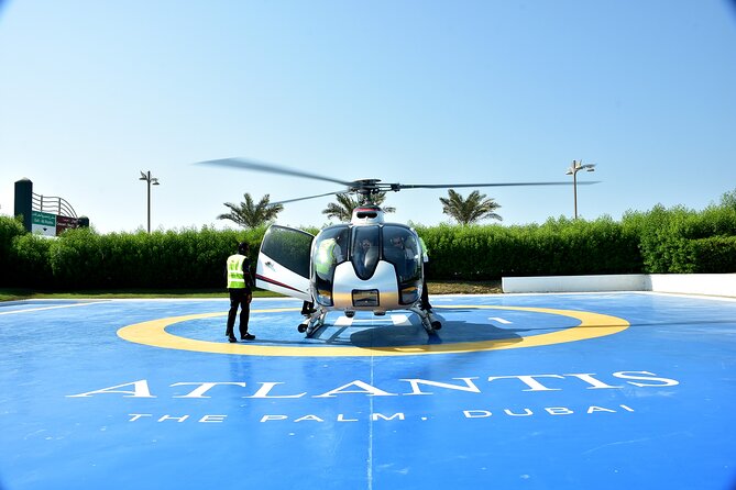 Helicopter Tour in Dubai - Burj Al Arab: the sail-shaped icon and the coastline angles