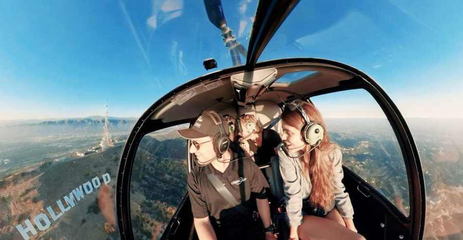 Hollywood & Beverly Hills Celebrity Helicopter Tour - Hollywood Hills to the Hollywood Sign: the best photo moment comes early