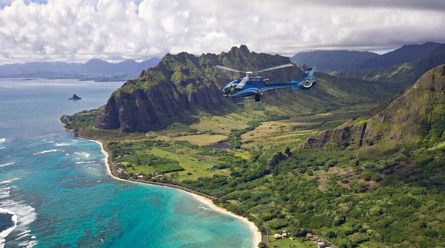 Honolulu: Blue Skies of Oahu Helicopter Tour - Nuuanu Valley Rainforest and Dole Plantation: Valleys, Cliffs, and Green