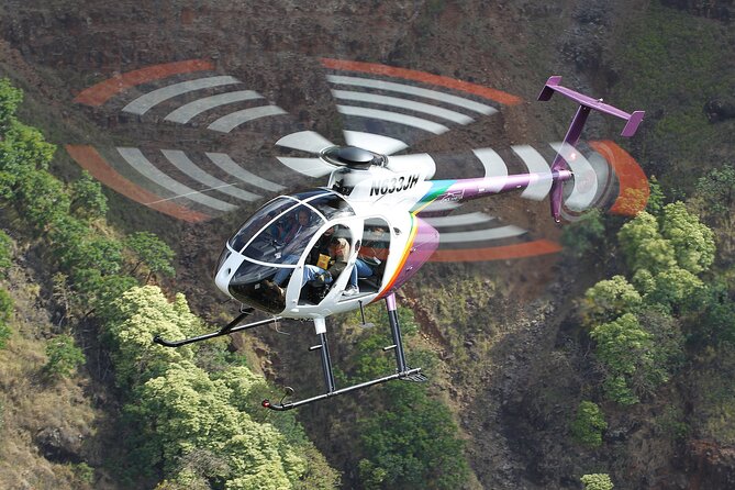 KAUAI LUXURY 60-Minute Doors-Off Helicopter ADVENTURE - Olokele Canyon and Waimea Canyon: The Pacific’s Big Signature