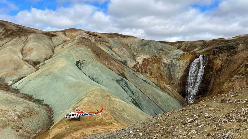 Landmannalaugar: Helicopter tour with 3 Landings - The core idea: 3 landings, many icons, and real time-savings