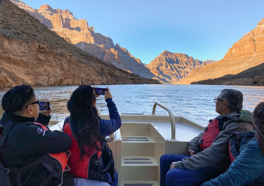 Las Vegas: Grand Canyon Helicopter Ride, Boat Tour & Skywalk - Eagle Point Stop: Self-Guided Time With Rim-Edge Perspective