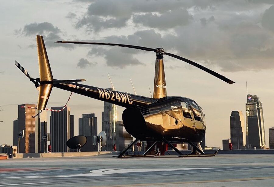 Los Angeles: Downtown Landing Helicopter Tour - After landing: Walt Disney Concert Hall, LA Live, Dodger Stadium, and more