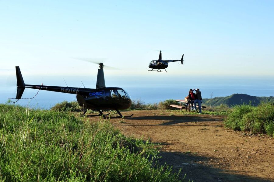 Los Angeles Helicopter Tour & Malibu Mountaintop Landing - The Malibu mountaintop stop: photos, calm time, and champagne