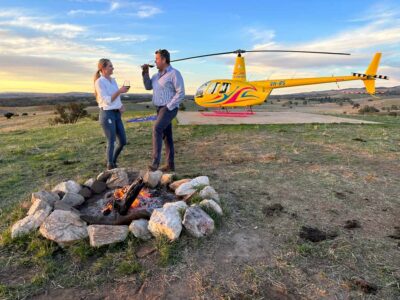 Lyndoch: Barossa Valley Helicopter Flight & Romantic Picnic - First stop: Barossa Helicopters and a tight 5-minute safety briefing
