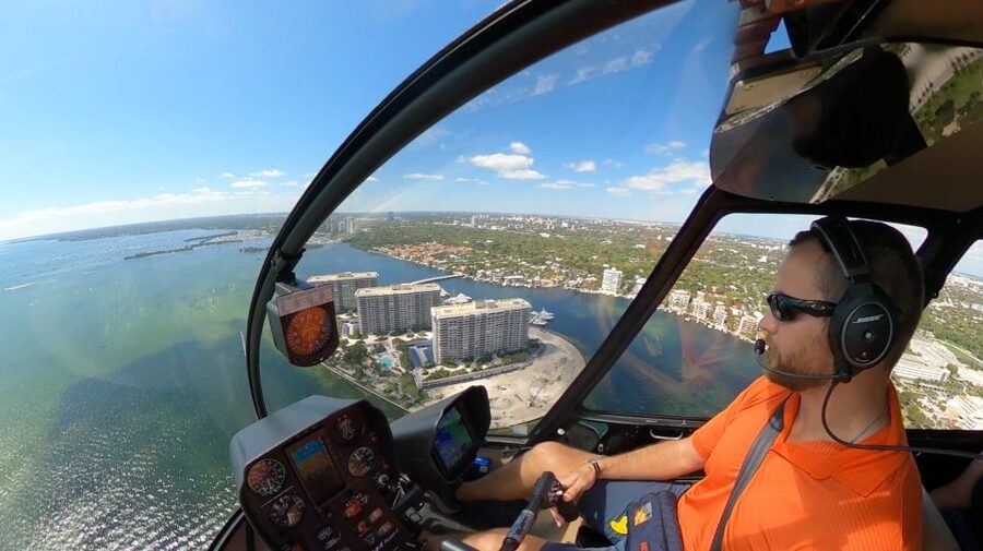 Miami: Private Helicopter Tour - Tahiti Beach, Vizcaya area, Matheson Preserve, and Key Biscayne