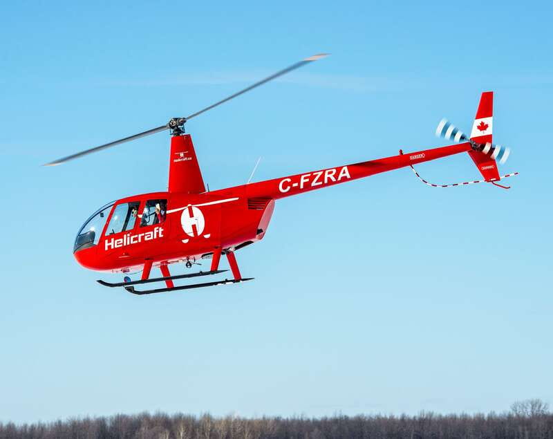 Montreal: Formula 1 Experience Helicopter Flight - The First Big Views: Olympic Stadium, Mount Royal, and Old Port