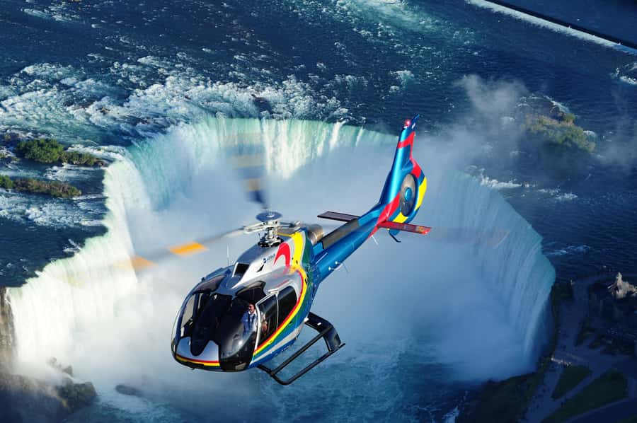 Niagara Falls USA: Boat Tour & Helicopter Ride with Transfer - Cave of the Winds: 175 feet down and right into the spray