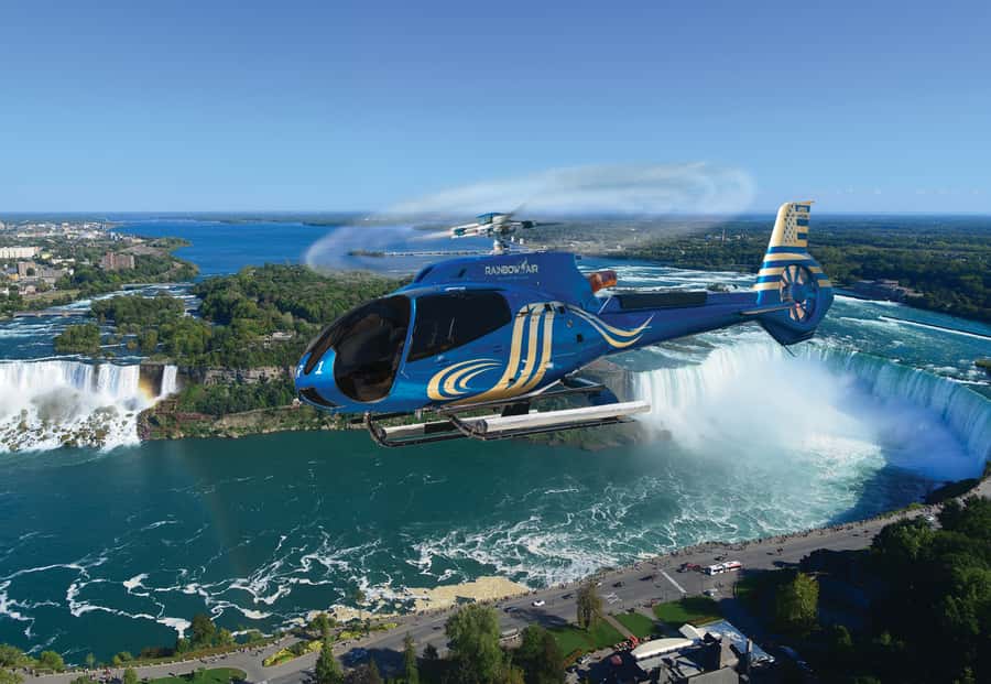Niagara Falls, USA: Scenic Helicopter Flight over the Falls - The flight itself: Airbus H130 comfort, headsets, and real photo time