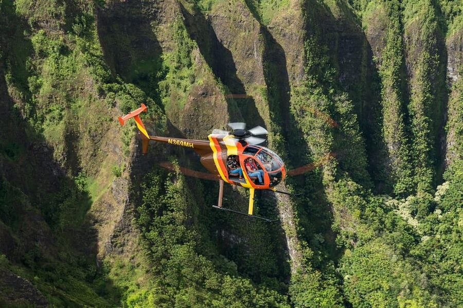 Oahu: Magnum P.I. Doors-Off Helicopter Tour - North Shore vistas: seeing the coastline rhythm