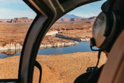 Page: Horseshoe Bend Helicopter Flight & Tower Butte Landing - The Main Aerial Loop Over Horseshoe Bend and the Colorado River
