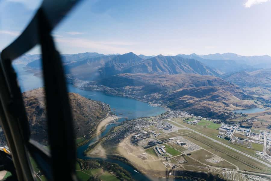 Queenstown: Remarakbles Helicopter Tour with Alpine Landing - The route out of 64 Grant Road and over Queenstown’s lake