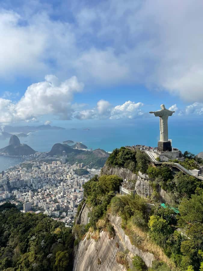 Rio de Janeiro Helicopter Tour | DOORS OFF - Christ the Redeemer on Corcovado: the highlight angle