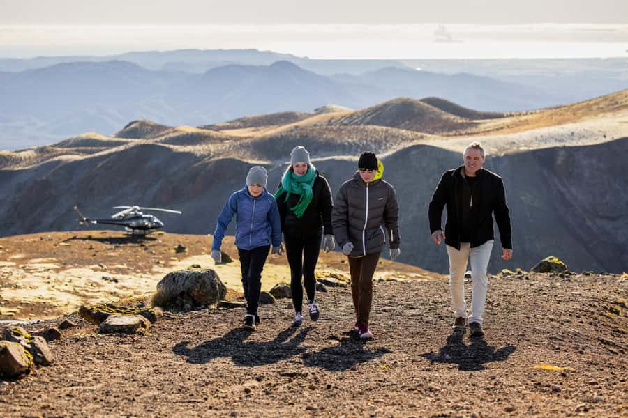 Rotorua: Helicopter Flight and Guided Walk on Mt Tarawera - The return flight: seeing Rotorua as a system, not a stop