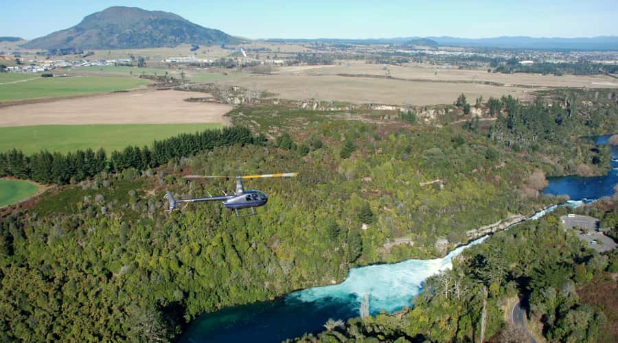 Taupo: Huka Falls Helicopter Ride - The Waikato River crash: the moment you’ll remember