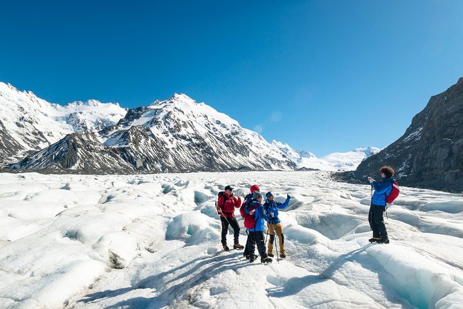 The Adventurer: Tasman Glacier Heli-hike - From Mount Cook Airport to a high Tasman landing