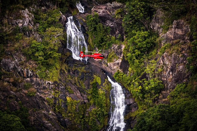 Ultimate Great Barrier Reef and Rainforest 45-minute Helicopter Tour - Barron Gorge National Park and falls: the land half of the story