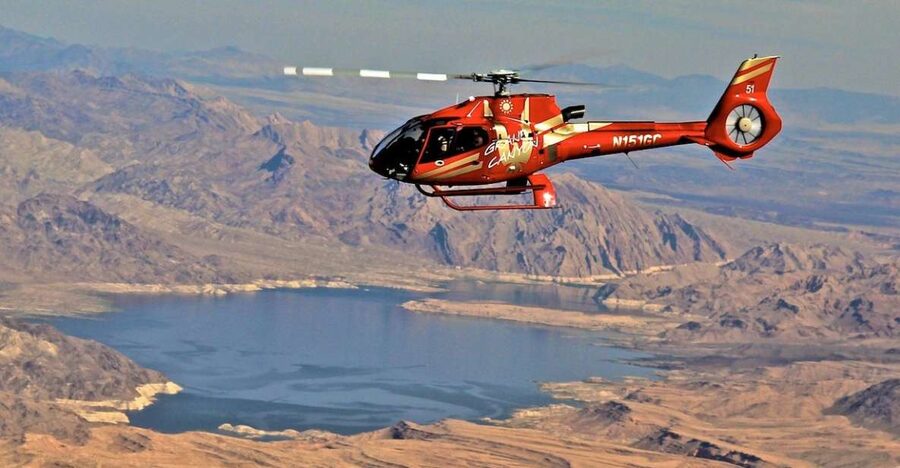 Vegas: VIP West Rim Helicopter Tour + Skywalk Option - 35 minutes in the sky: Hoover Dam and Lake Mead from above