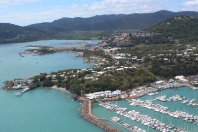 Whitehaven From Above - 30 minute Whitsunday Helicopter Tour - Entering the Whitsundays: Shute Harbour, Shute Reef, and Long Island