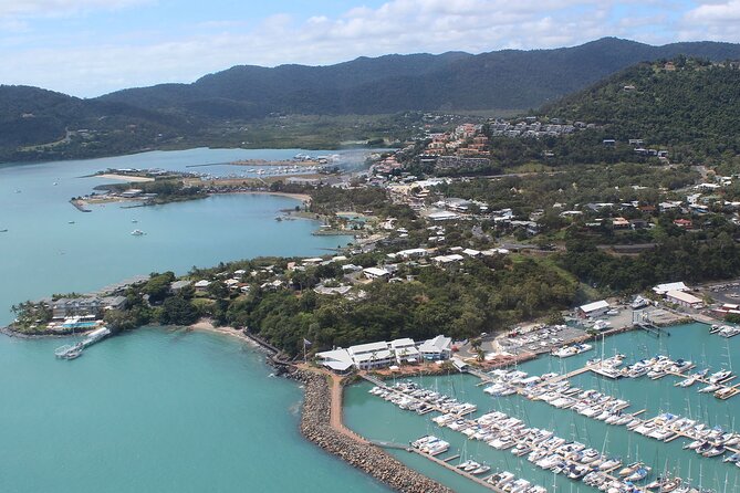 Whitehaven From Above - 30 minute Whitsunday Helicopter Tour - Entering the Whitsundays: Shute Harbour, Shute Reef, and Long Island